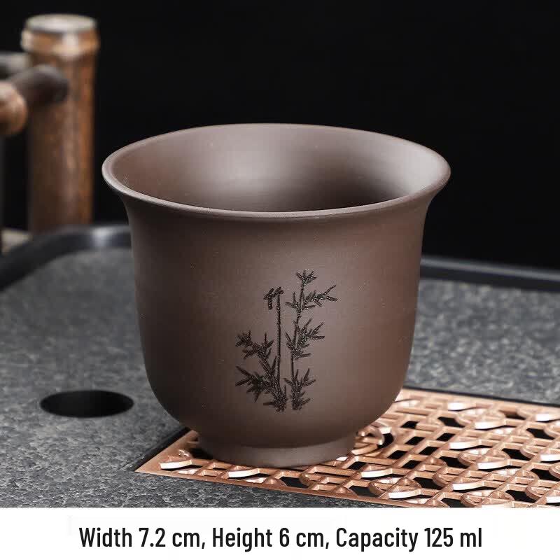 Qiwei Zisha Purple Clay Individual Tea Cup