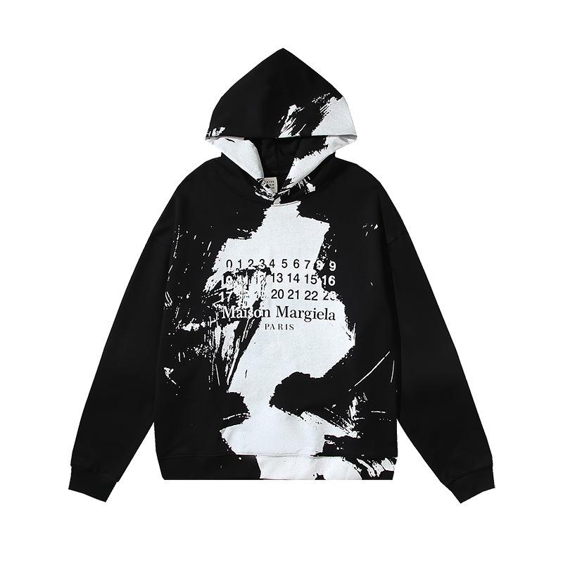 

High-Quality Unisex Graffiti Print Hoodie L чорний