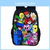 Mochila Infantil Rainbow Friends de Poliéster con Diseño Espacioso para la Escuela y Uso Diario
