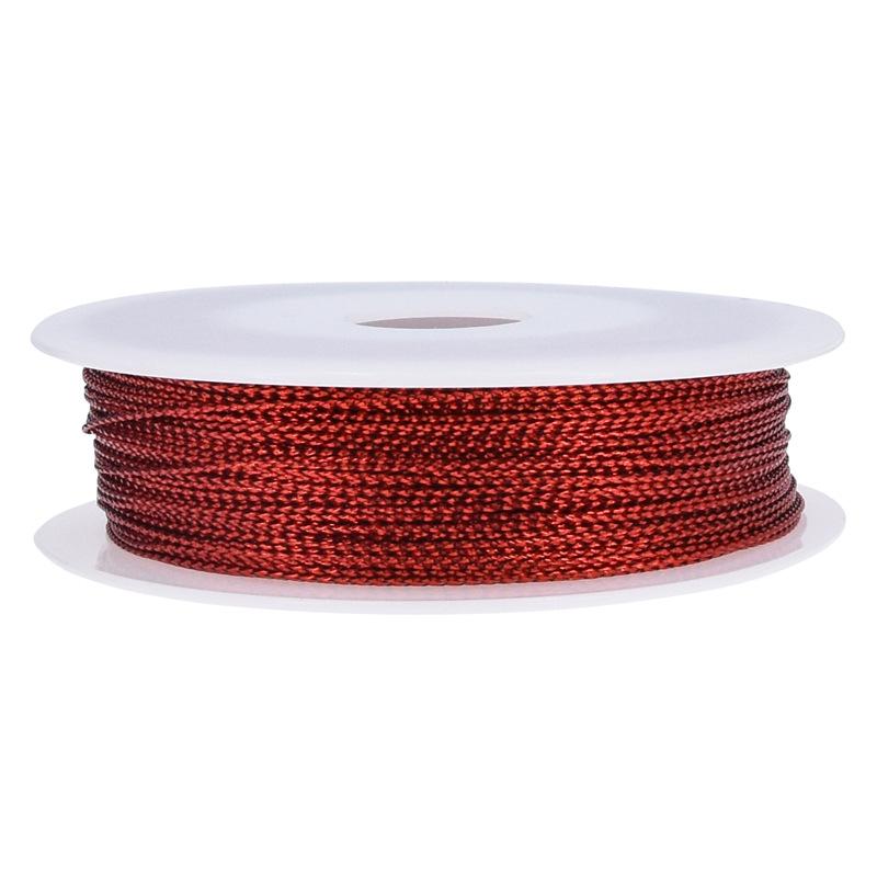1mm Label Tag Rope, Non-elastic String Rope, Colored Scallion Rope, Christmas Bell Lanyard, Greeting Card Piece Rope 100 Meters
