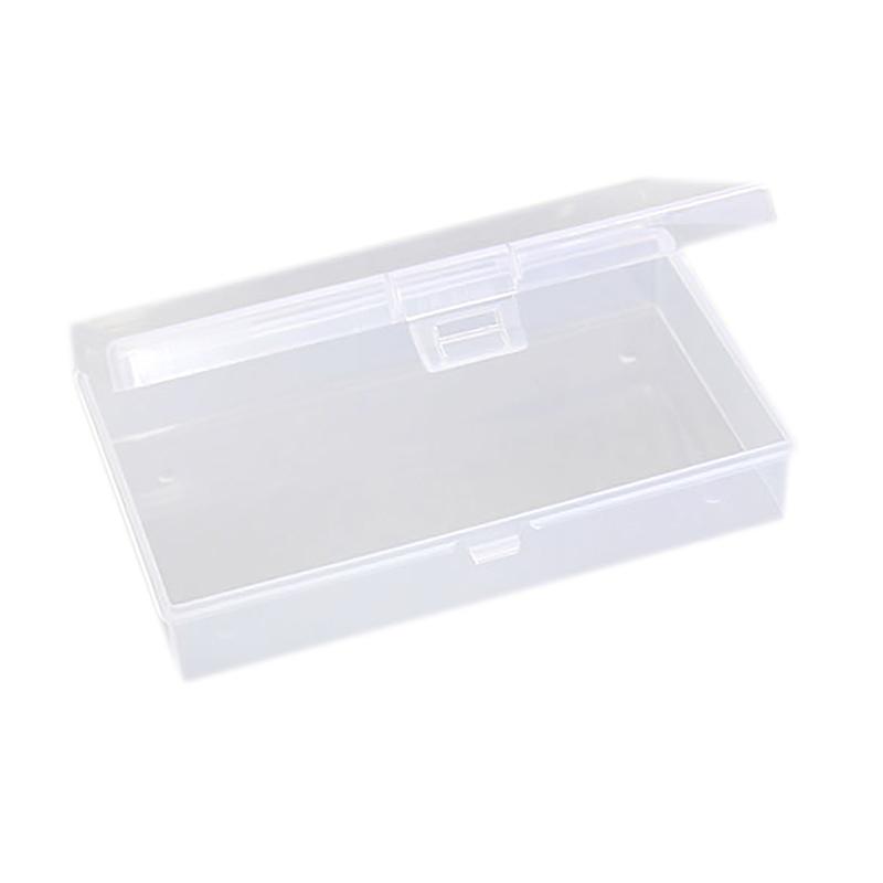 Cutie de depozitare pentru birou, organizator din plastic Snap, papetărie, depozitare, artă, cutie cu autocolante, recipient de depozitare transparent