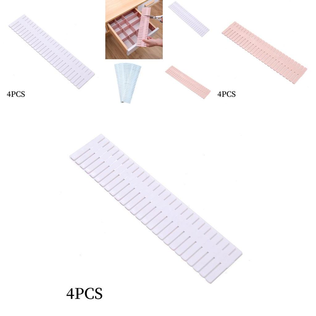 Versatile Plastic Drawer Organizers-fits 99% Of Drawers Anywhere In Your Home