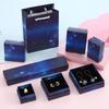 5pcs Paper Jewelry Box For Ring Earrings Pendant 9x9x3cm Display Packaging Wedding Birthday Party Gifts Organizer Holder Boxes