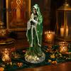 Gruselige Party Tischdekoration Gotische Betende Skelettstatue, Halloween Harzfigurine, Heiligenfigur Skulptur für Tag der Toten Schreibtisch
