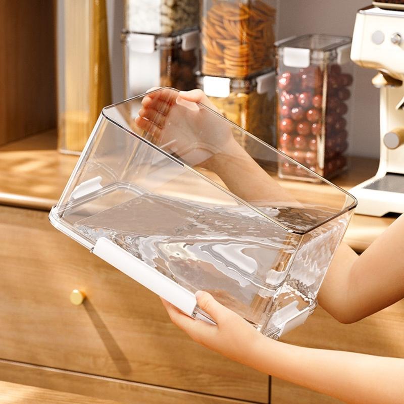 Refrigerator Drain Fresh Box with Lid Multipurpose Organize Box Supplies for Restaurant Dining Room Kitchen Storage