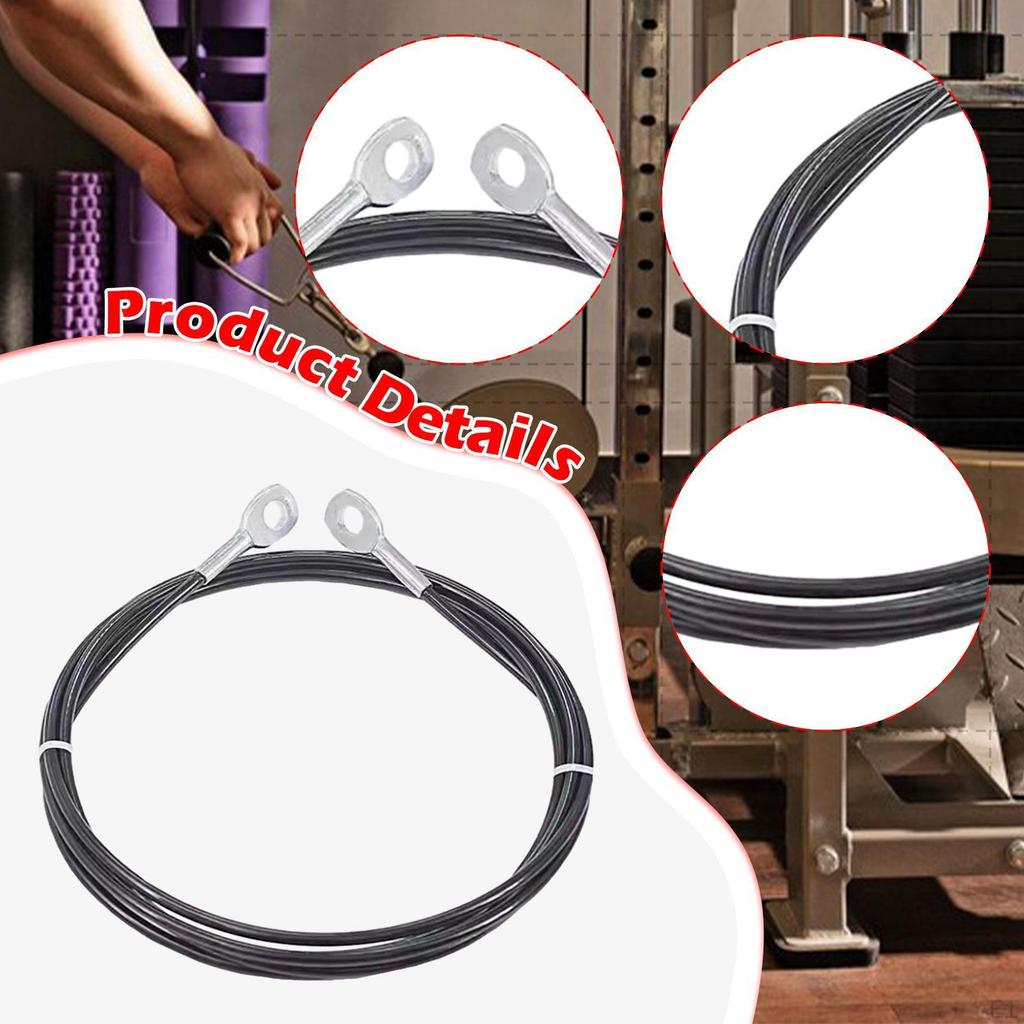 6mm Fitness Pulley Cable Portable Exercise Machine Workout Equipment for Wrists, Arms, And Forearms,