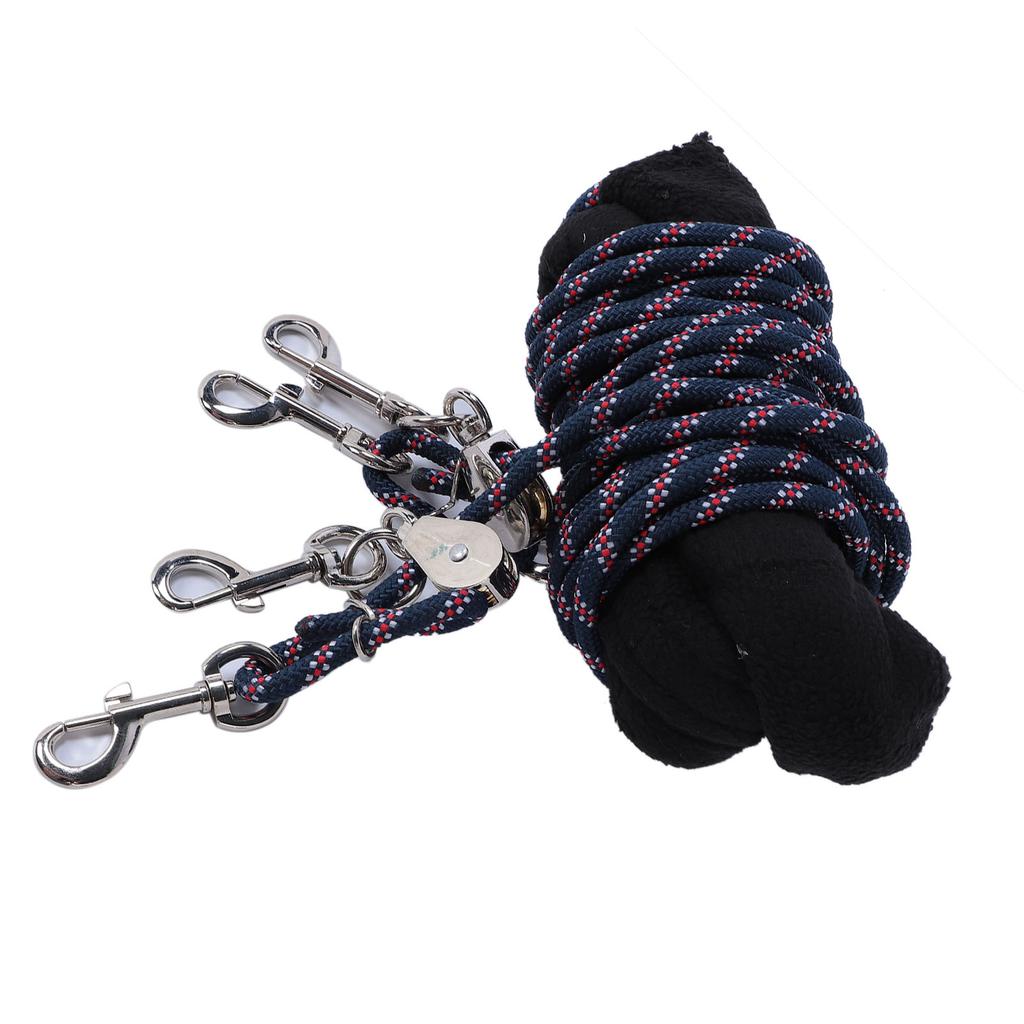 Adjustable Horse Training and Lunging Aid with Rear Fleece Cover Easy Rope Adjustment Horse Balance Training Rope