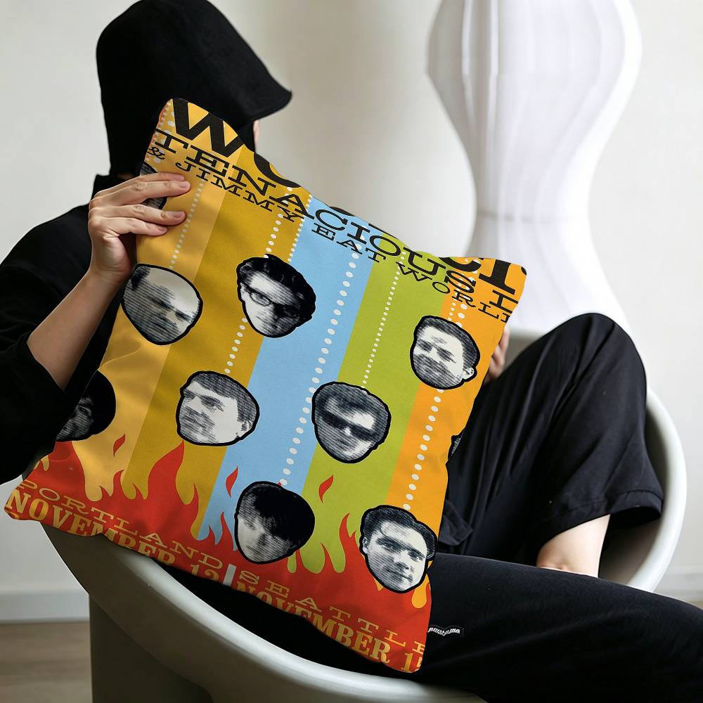 Weezer Music Band Cushion Cover Pillowcase Upholstery Sofa Throw Pillow Home Decor Pillowcas