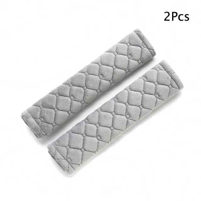 Car Soft Seat Belt Cover Universal Auto Seat Belt Covers Warm Plush Safety Belts Shoulder Protection Auto Interior Accessories