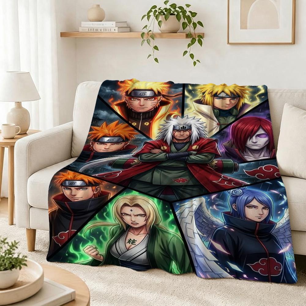 Naruto Unleashes Rasengan Theme Cute Flannel Blanket Skinfriendly Warm Fleece Blanket For Living Room Sofa Nap Home Decor Gift For Friends