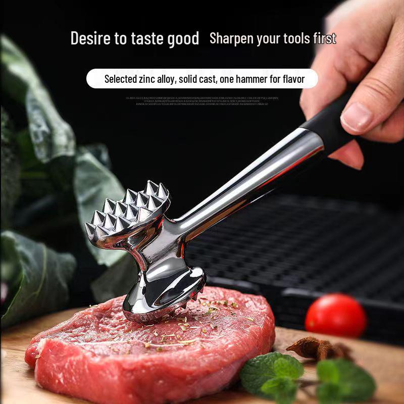 Stainless Steel Double-Sided Meat Tenderizer Hammer