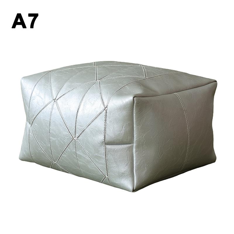 Bestickter Handwerks Quadratischer Kissenbezug Marokkanisches Leder Meditationskissen Futon Ungefüllt Nordischer Stil Zuhause Boden Tatami-Matte