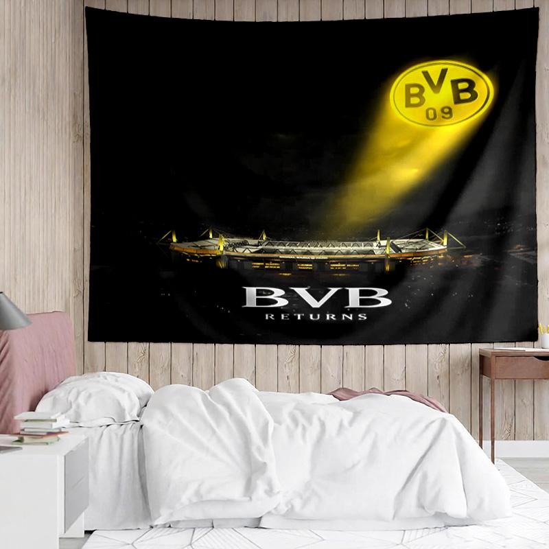 Borussia Dortmund Tapestry for Bedroom Aesthetic Classroom Tapestries Wall Hanging for Living Room Dorm Office,Ideal Creative Gift