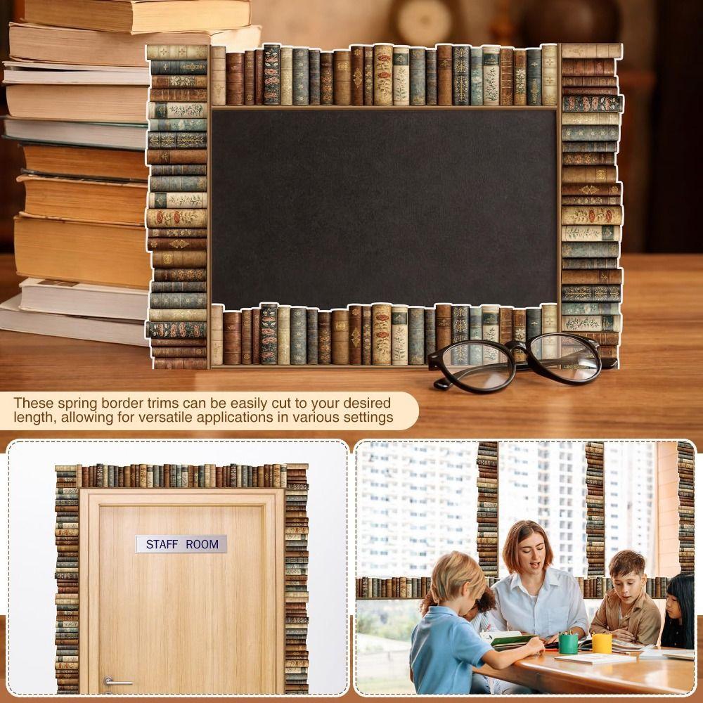 Self Adhesive Blackboard Border Sticker 10m/roll Wall Border Sticker  Library Decor