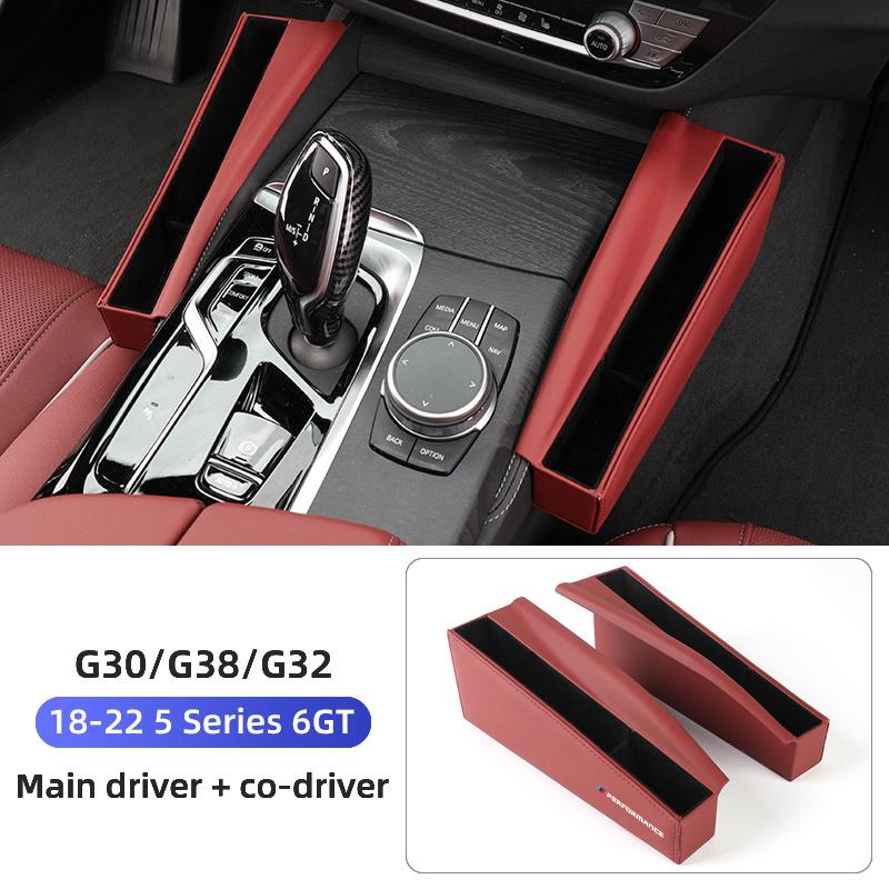 2025 Hot For BMW 5 Series 6GT G30 G38 G32 Car Central Storage Box Glasses Phone Holder Auto Seat Side Organizer Case Interior Ac