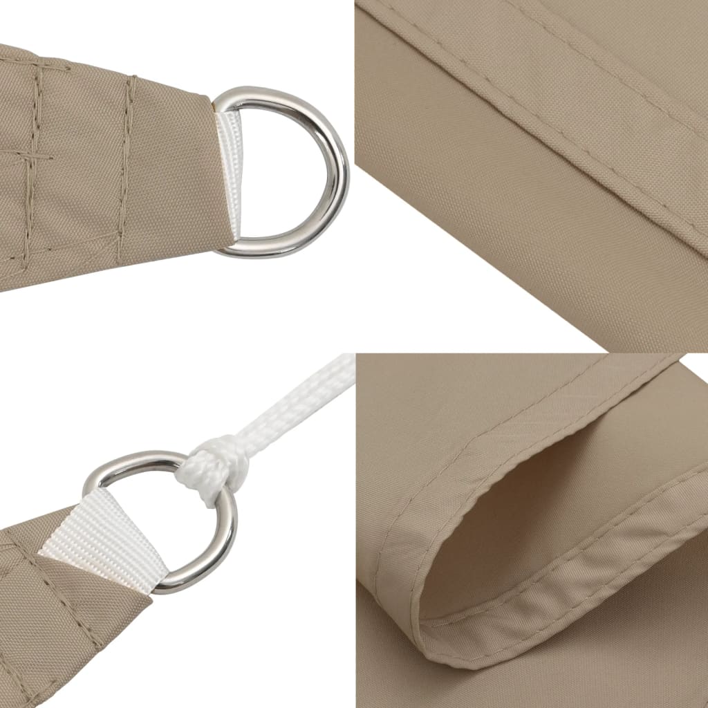 Vidaxl Kwadratowy Żagiel Ogrodowy, Tkanina Oxford, 5X5 M, Taupe