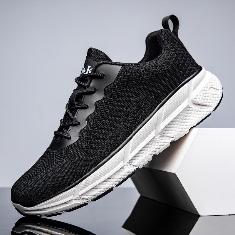 

Уличная спортивная и повседневная обувь Нескользящая и износостойкая Большого размера Беговая Дышащая Амортизирующая Модная и универсальная 47 чёрный