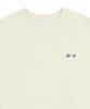 GRAVER [Unisex] Double Smile Embroidered Logo Sweatshirt_Cream