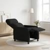 Recliner Chair Black Fabric