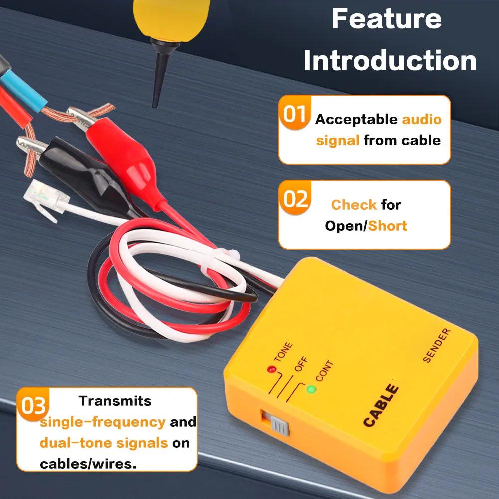 New Diagnose Tone Finder Telephone Wire Cable Tester Toner Tracer Inder Networking Tools
