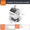 Manually Press Counter Digital Tally Manual Counting Golf Clicker Training Counter Mini Metal Mechani 4 Digit Number Hand Held