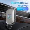 Bluetooth 5.3 Receiver Adapter 3.5mm AUX Jacks for Car Speakers A2DP Wireless Audio Music Receiver Pter Support TF Card Car Hands Free