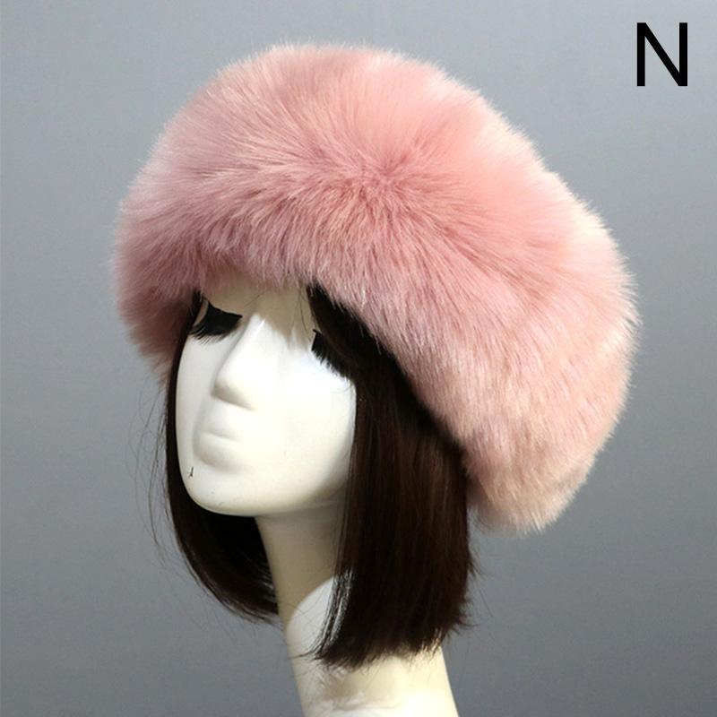 Faux Fox Fur Hat Thick 