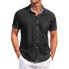 Men's Casual Short-sleeved Shirt Slim Fit Stylish Men's Hawaiian Print