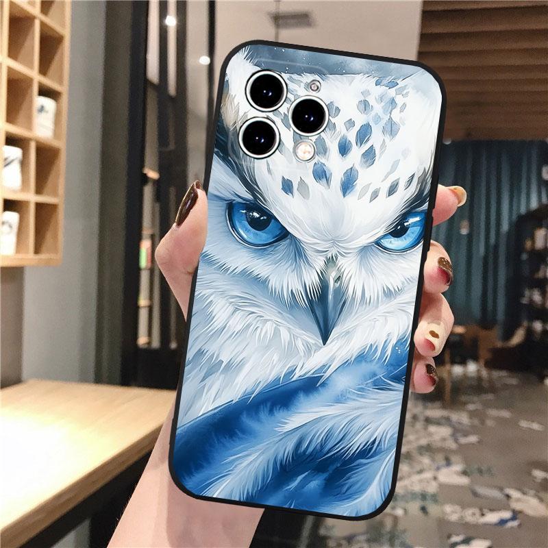 Phone Case Carcasa Funda For iPhone 17 Pro Max 17 Air 16 15 14 13 Pro Max 15 16 Pro 15Plus Owl