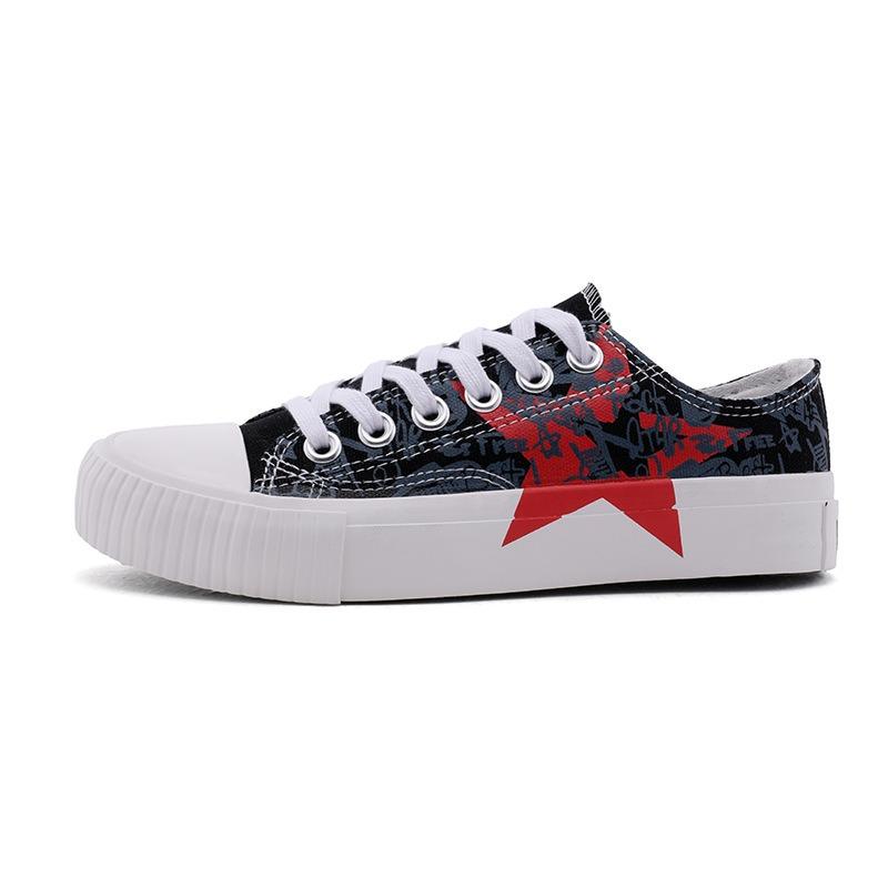 Spring Low-top Canvas Shoes Women's Rubber Shoes Casual Shoes Student Cloth Shoes Trendy Shoes