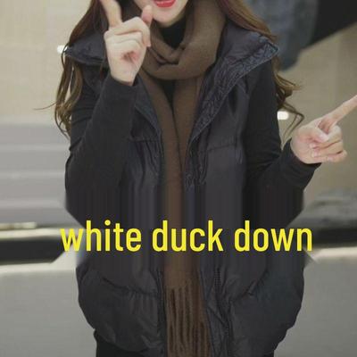 Women's Trendy Stand Collar Duck Down Vest (2025) - Short, Loose, Sleeveless Outerwear
