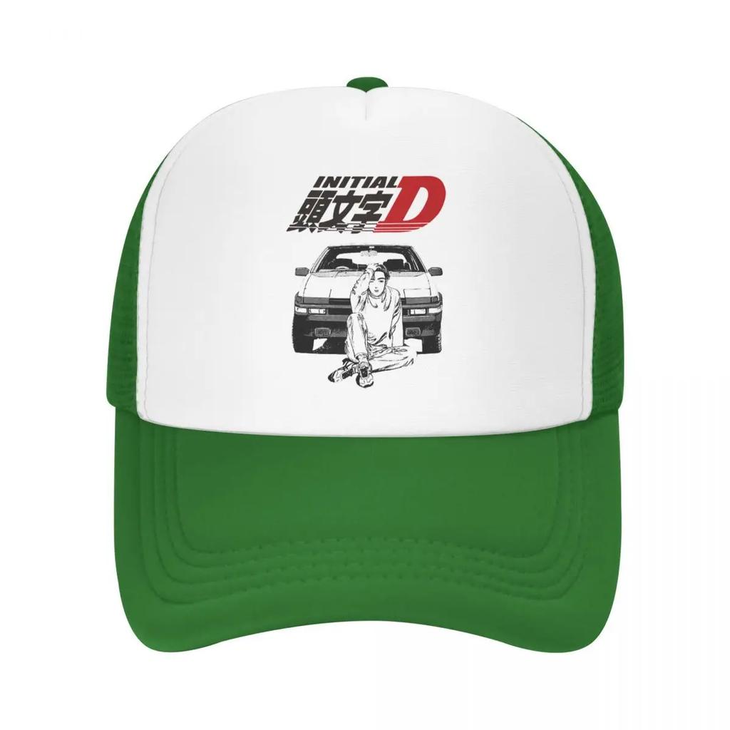 Custom Anime Initial D Trucker Hat Women Unisex Adjustable Unisex Baseball Cap Hip Hop Dad Hat
