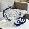 QX2E Glass Liquor Bottle with Sea Creature Pattern for Display Tables