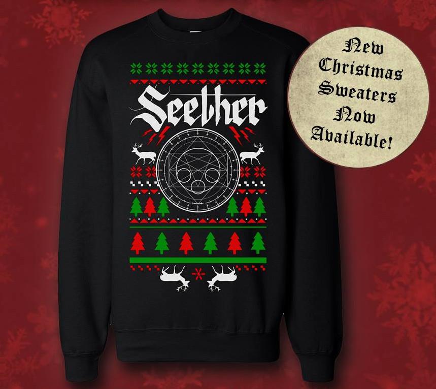 Seether Christmas Sweater T-shirt Cotton Unisex Tee S-4Xl BO935 Unisex T-Shirt M