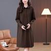 Women's Plus Size Slimming Sweatshirt Dress - Casual Long Sleeve, Age-Reducing for Middle-Aged Moms, Spring & Autumn 2024 Collection
