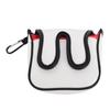 Putter Headcover Funny PU Soft Lining Anti Collision Dust Proof Club Protective Head Cover for Square Club Red
