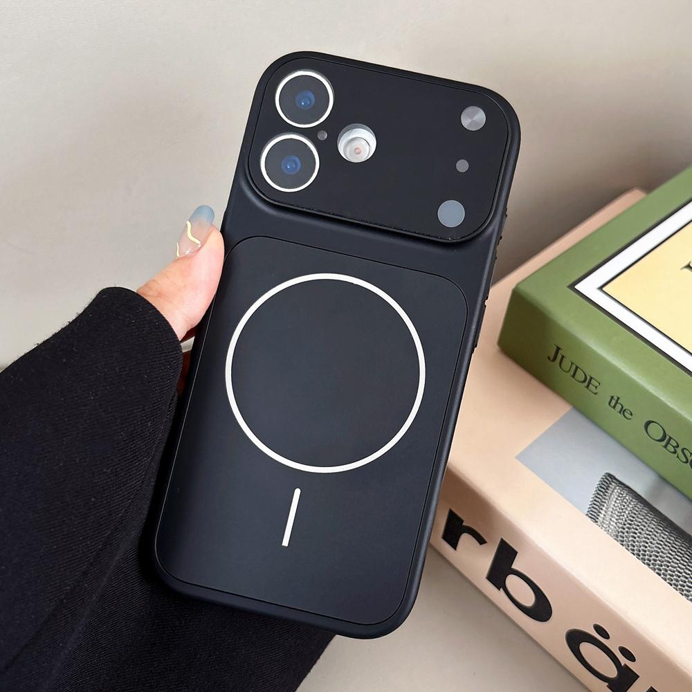 KEYSION Originale matte Glas Handyhülle für MagSafe für iPhone 13 14 15 16 17 Pro Max 17 Air Magnetische Kabellose Lade Panzerabdeckung