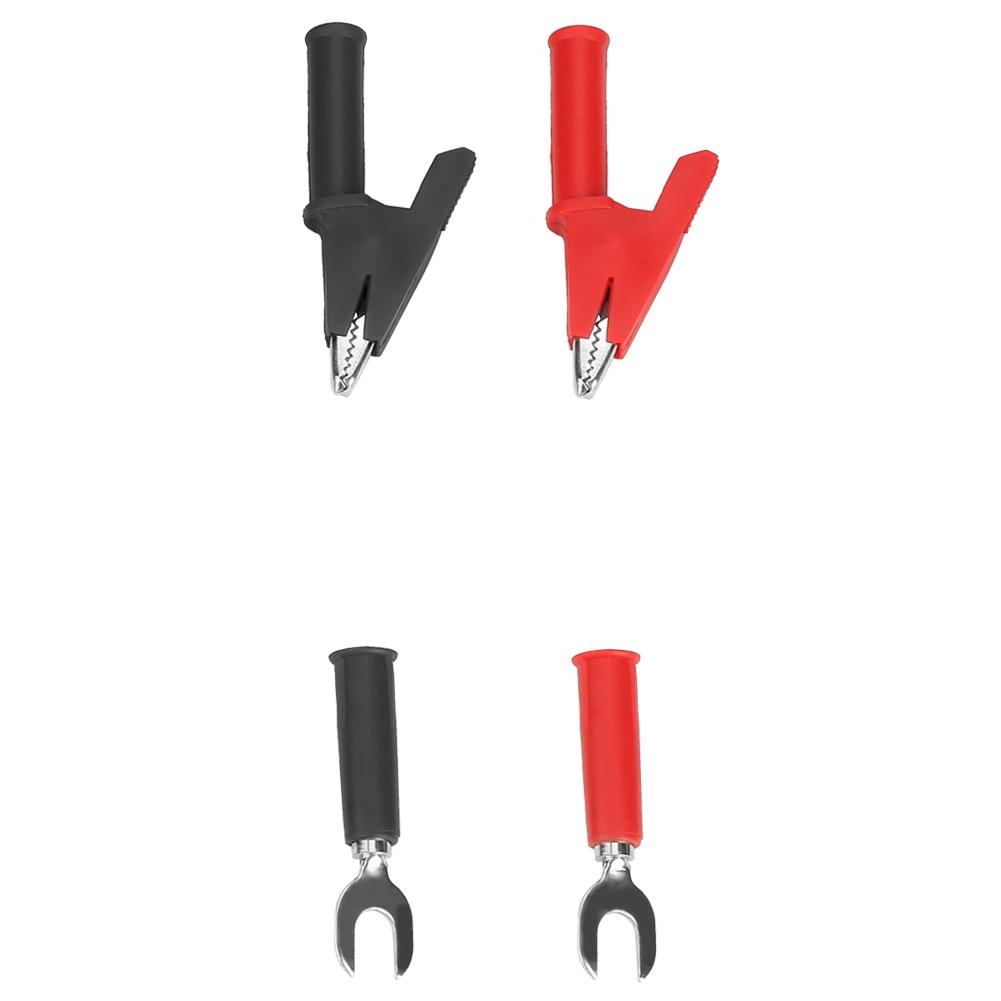 6 in 1 Banana to Banana Plug 6mm Insert Plate Crocodile Clip Test   Set Accessories P1041B