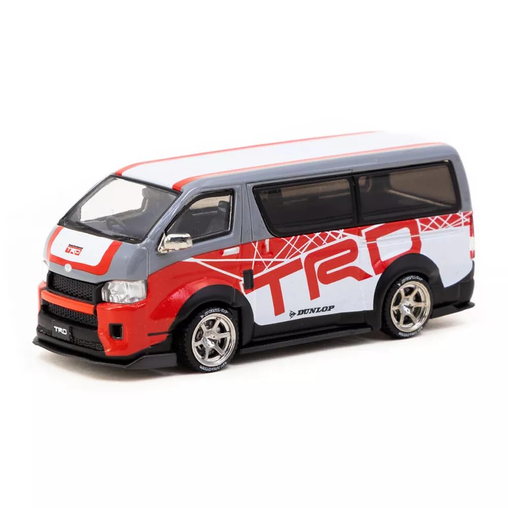 

Tarmac Works Scale Toyota Hiace Widebody TRD Diecast Model Car 1/64