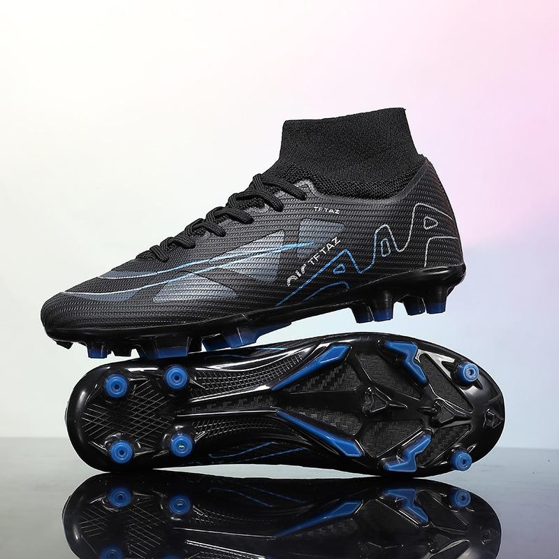 World Cup Messi thorn football shoes men's high-top adult game training young students sports shoes women
