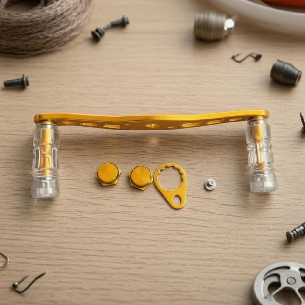 Replacement Fishing Reel Handle Textured Grip with Mounting