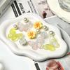 Transparent Butterfly Pearl Flower 3D Detachable Shoe Accessory