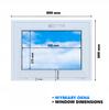 Fenster Golden Eiche PVC Kippbar 80x60cm, Neu 800x600 mm Zweifachverglasung Kippbar