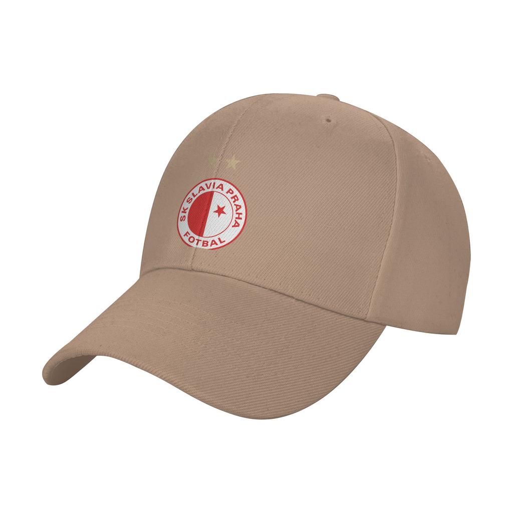 Sk Slavia Praha Curved Brim Baseball Cap Structured Fit Womens Visors