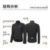Mens Thermal Cycling Jacket Windproof Waterproof Fleece-Lined 3-Layer Stand Collar Outdoor Sport Coat Winter