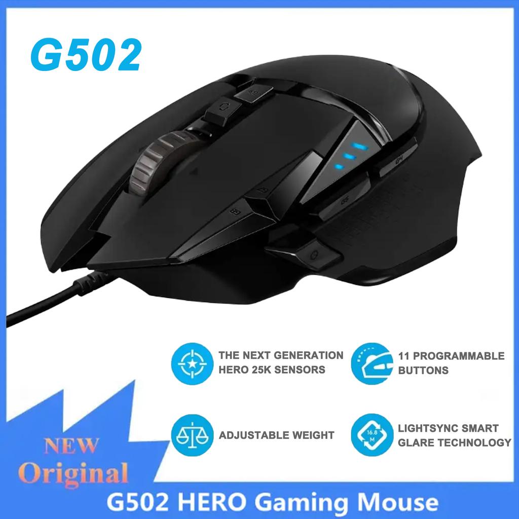 G502hero Master Wired Gaming Mouse 502 Esports Machinery Eat Chicken Macro CS Programação Periférica