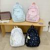 Schoolbag Blue Little Star High-value Backpack Women's Candy Color Schoolbag Korean Version Large-capacity Student Backpack 1011 New
