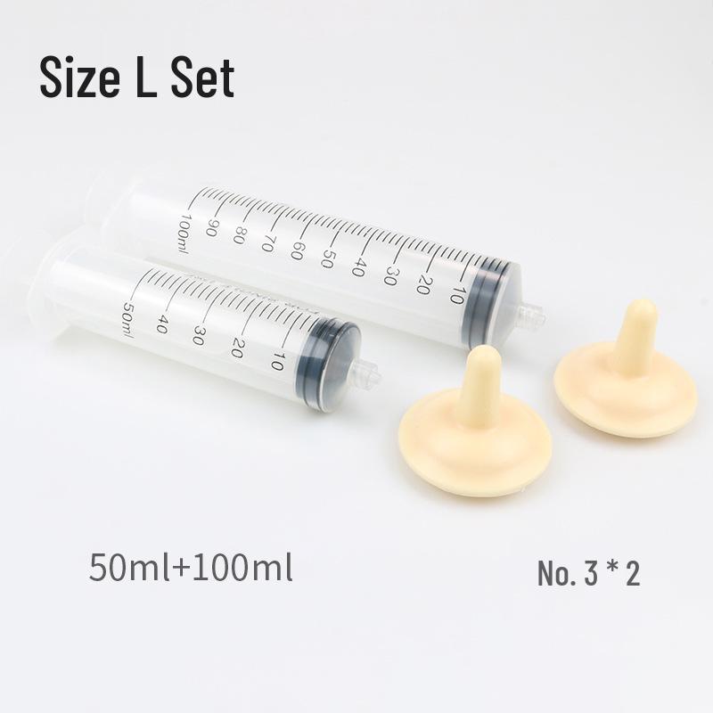 Pet Milk Feeding Syringe Set for Newborn Puppies and Kittens with Nipple and Scale
