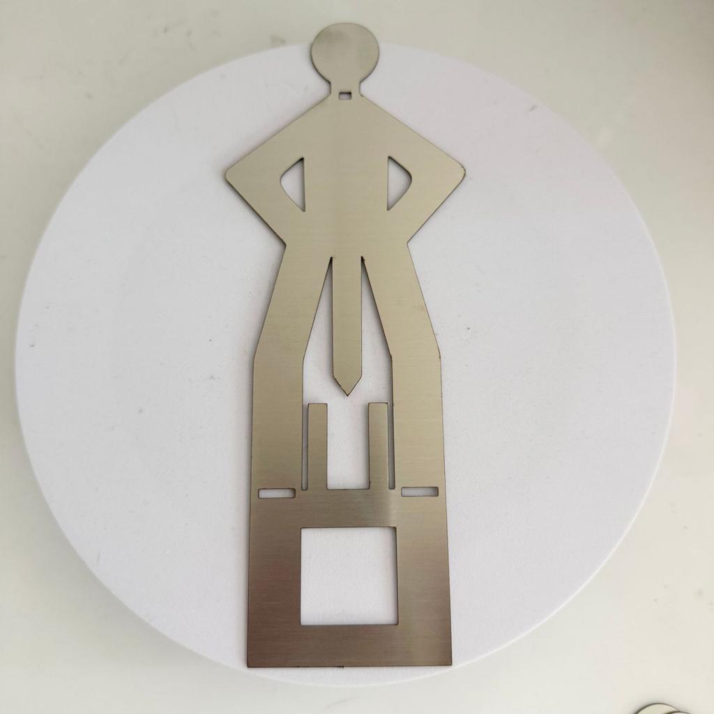 Stainless Steel BBQ Sausage Holder Figure-Shaped Grill Rack for Outdoor Cooking (20.5x7.5cm)