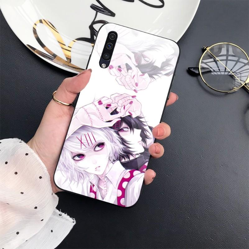 Anime Tokyo Ghouls Phone Case For Samung A32 A51 A52 NOTE 10 20 S10 S20 S21 S22 Pro Ultra Black PC Glass Phone Cover